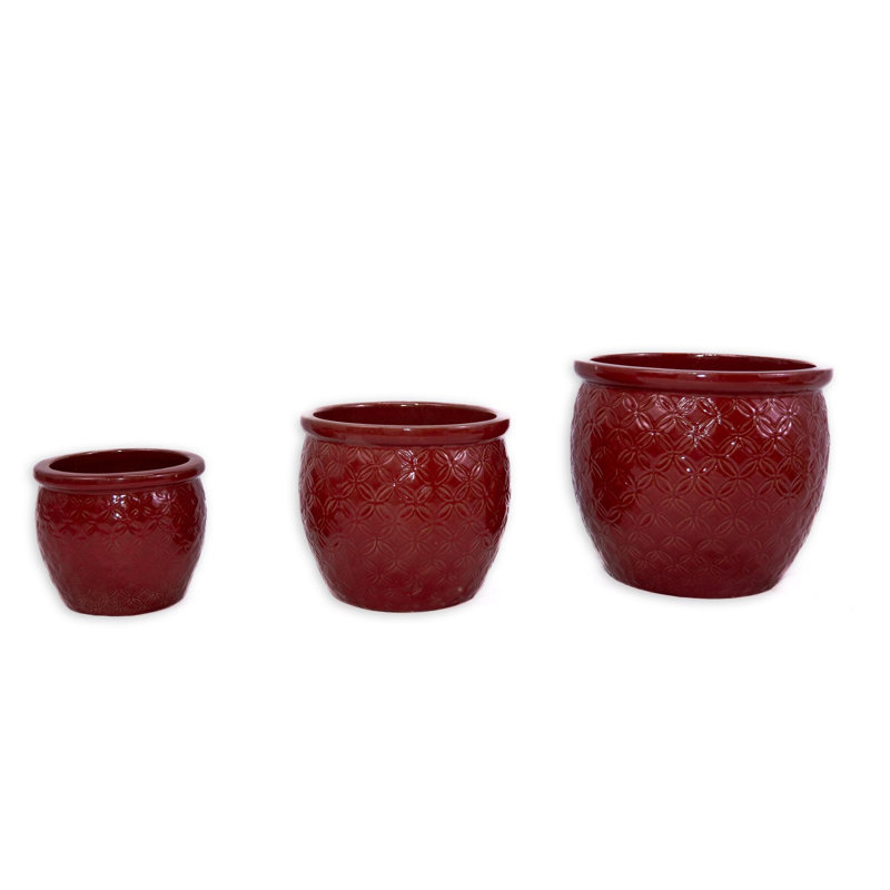 Pots de fleurs en céramique de haute qualité, Pâte de haricots rouge