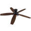 Low Profile 42" 5 - Blade Flush Mount Small Room Ceiling Fan with LED Light and Remote-982806777-990602710