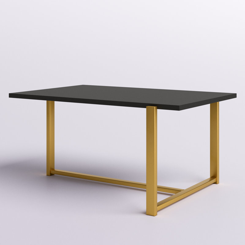 Table basse Geometric, Anthracite, Or