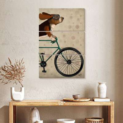 Bramet basset hound à vélo