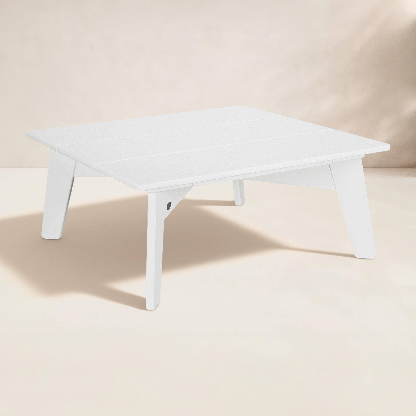 POLYWOOD® Riviera 35" Patio Table, White