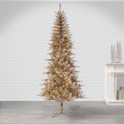 Levion Gold Pre-Lit Pine Christmas Tree