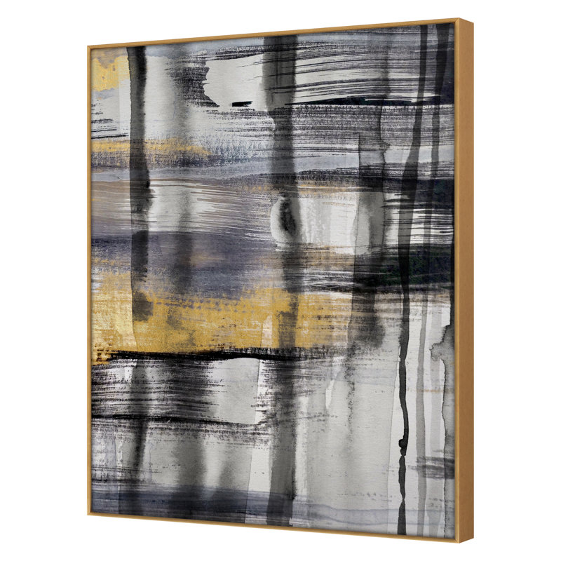 Geisha Ink 3 Print by Bainbridge, Hope, Gold Framed, 36" H x 27" W