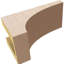 Bois de cèdre brut StockportThane Corbel, apprêté brun clair Stockport-88291799
