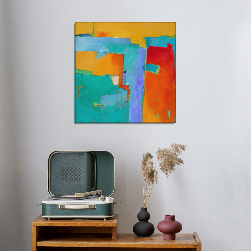 Reproduction d'art sur toile en métal «Stedesix» - nuances d'une ville par Dorothy Gaziano