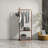 23.62" Brown Simple Retro Solid Wood Clothes Rack
