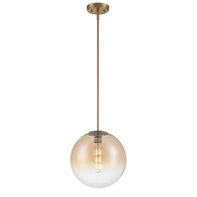 Dimmable Glass Globe Single Light Pendant