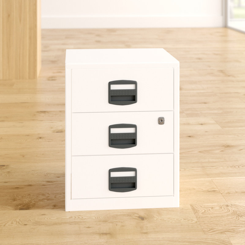 41.3cm Wide 3 -Drawer File Cabinet, White