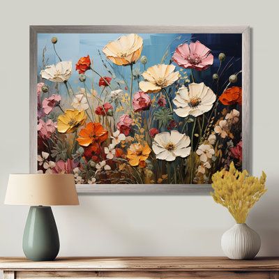Abstract Seasonal Flowers Watercolor I - Seasonal Flowers Wall Decor