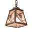 5" Square Whispering Pines Mini Pendant