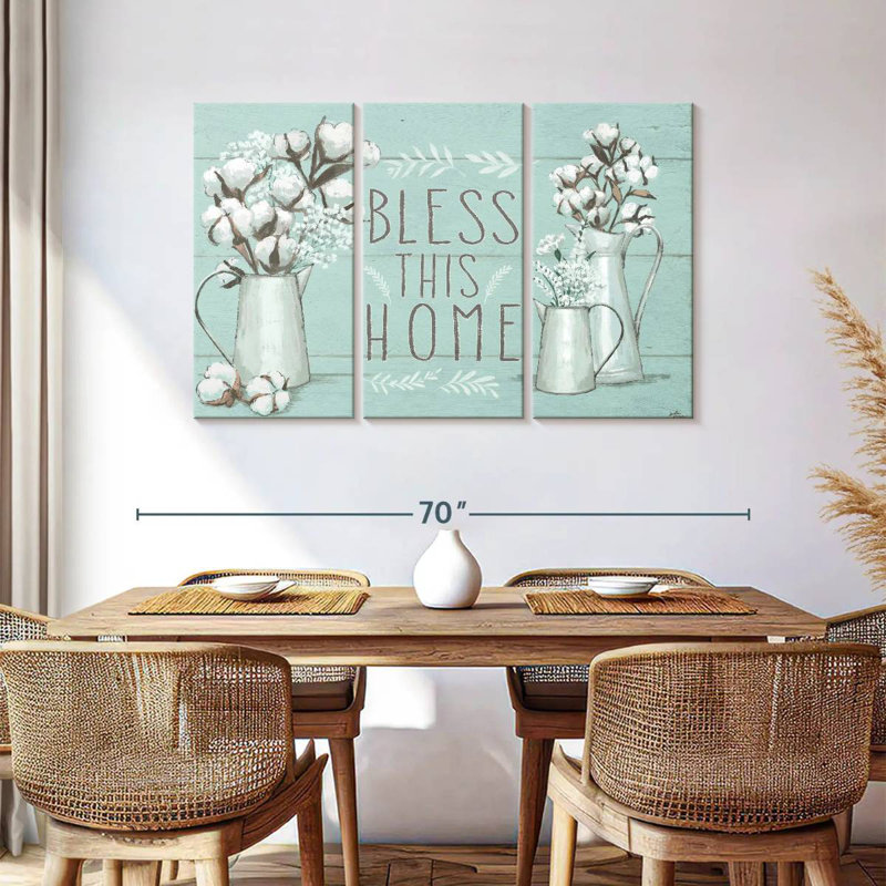 Blessed Mint Wall Sign, 36" H x 57" W