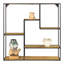 Kestwick 5 Piece Square Oak Solid Wood Accent Shelf