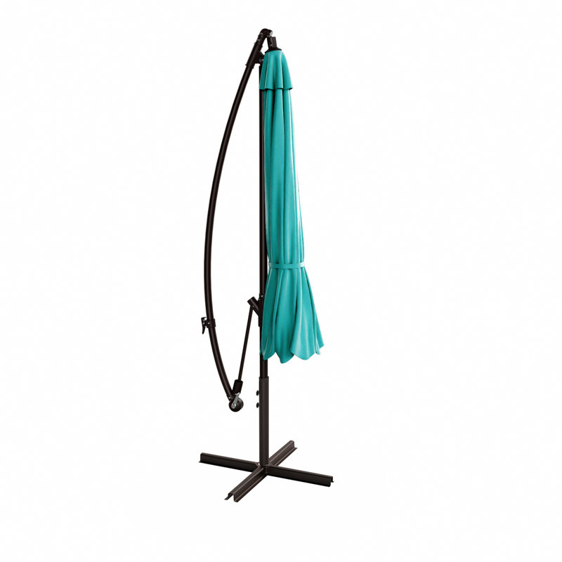 Parasol déporté de 10 pi Hartt, Turquoise