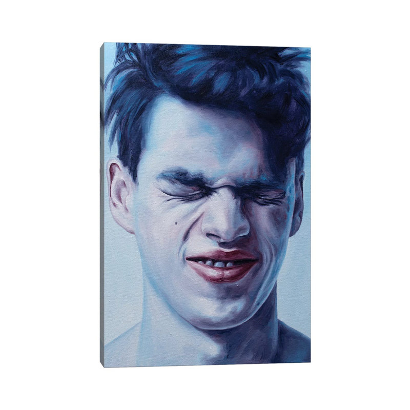 " Closed Eyes " by Oleksandr Balbyshev, Wrapped Canvas, 26" H x 18" W x 1.5" D
