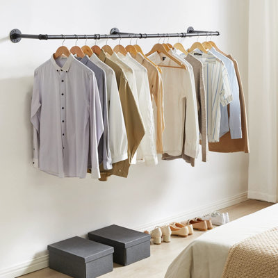 178cm Wall Mounted Clothes Rack