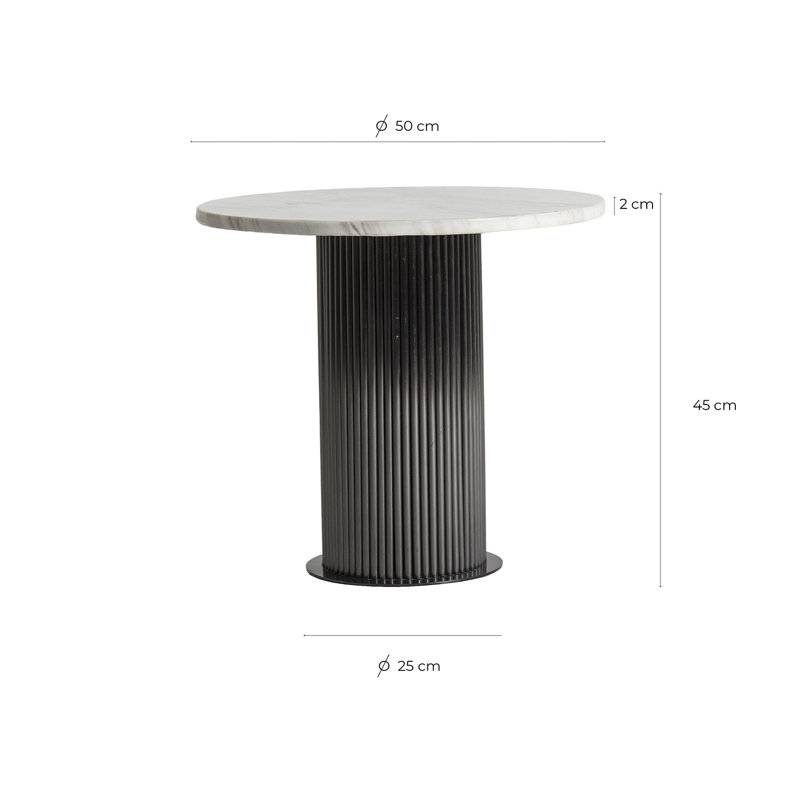 Coen Pedestal End Table
