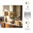 Decorative Open Frame Metal Sculpture for Home Decor - Modern Figurine Object Statue with Marble Accent for Living Room Decoration-1184370700