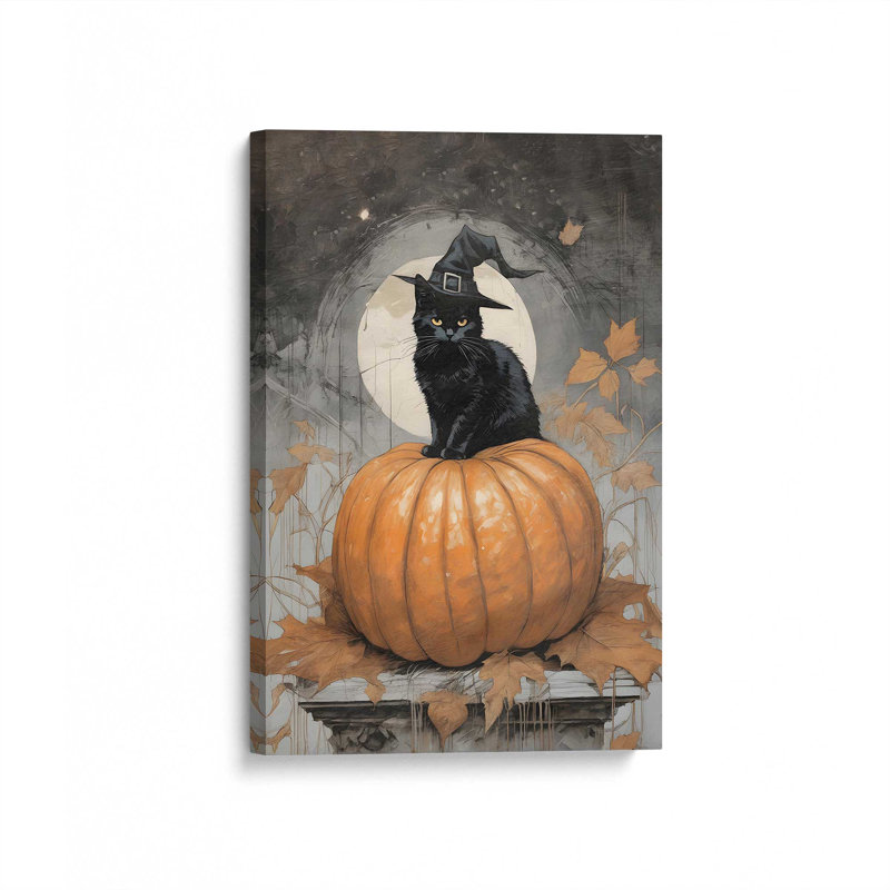 Moustaches d'Halloween sur toile tendue, H 30 po x l 20 po