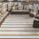 Ellie Waterproof Striped Plastic Outdoor Rug with Reversible