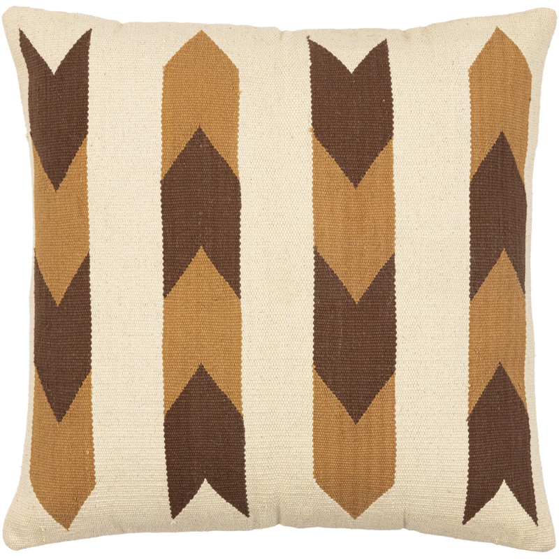 Andrea Abstract Cotton Reversible Throw Pillow, 18" x 18", Pillow Cover Only - No Insert