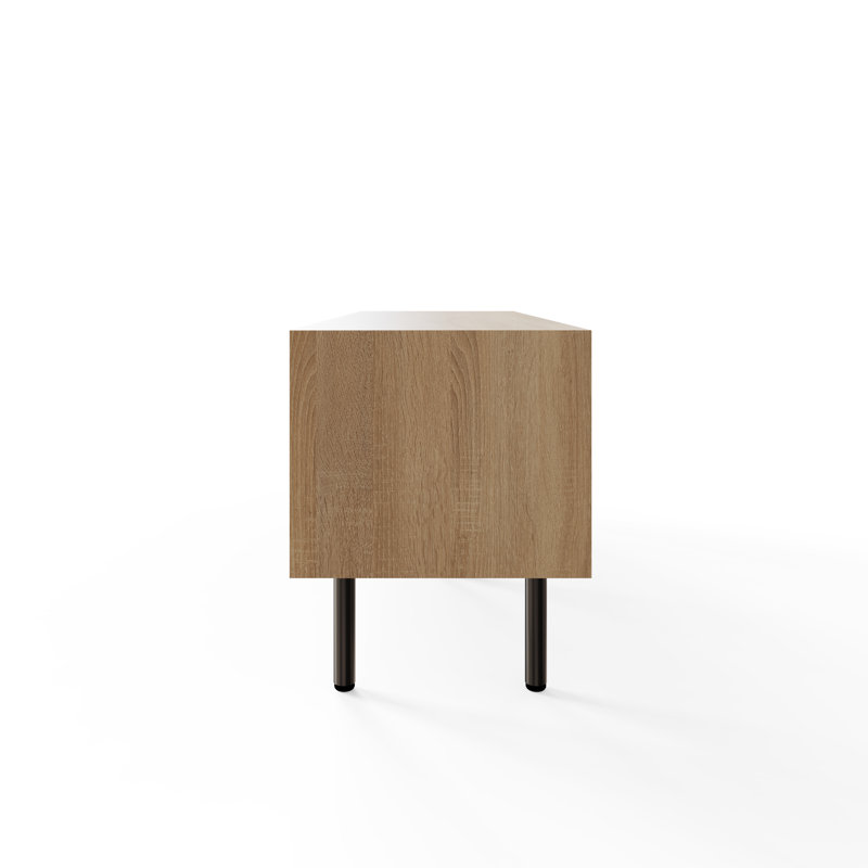 Nervata Living TV Stand for TVs up to 55", Oak/Black