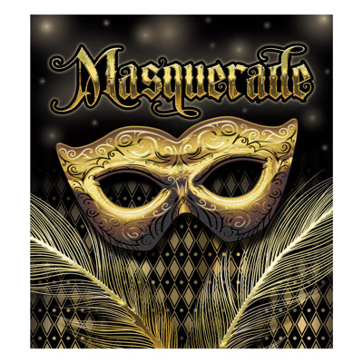 Accessoire pour photo Masquerade - 7 pi x 6 pi - paquet de 1