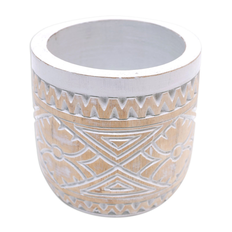 Comptom Handmade Solid Wood Vase