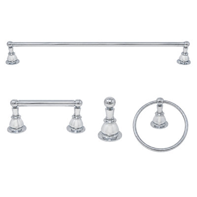 Ensemble de quincaillerie pour salle de bain 4 pièces Rio Grande P4BRIO18