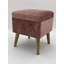 Bourquin 33Cm Velvet Square Footstool-1052378196