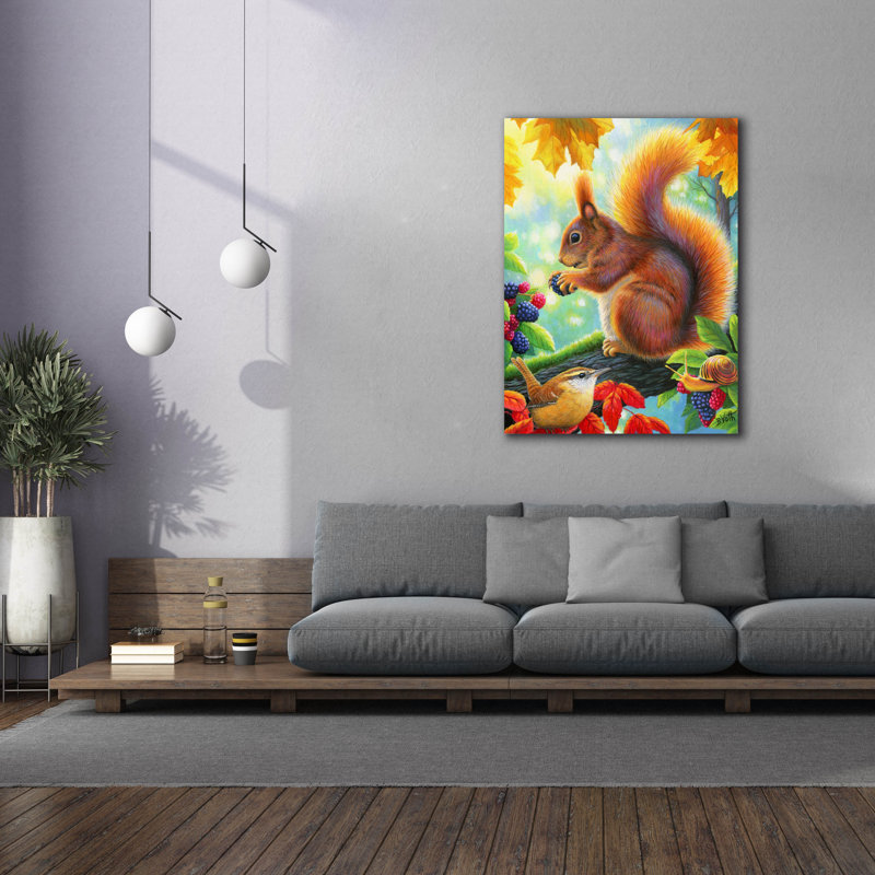 «Berry Happy» par Bridget Voth, H 54 po x l 40 po x P 1,5 po