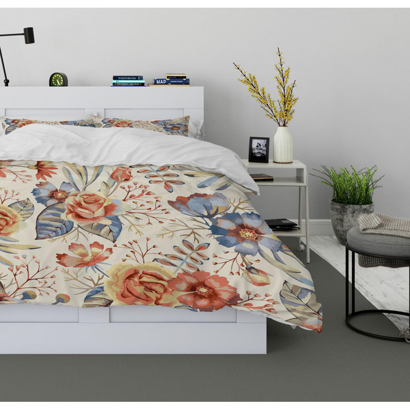 Camila Polyester Twill Duvet Cover, King Duvet Cover + 2 Pillow Cases