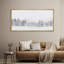 «Winter Wonderland Snowy Pine Forest Nature Landscape», reproduction d'art sur toile-98042234-111176154
