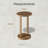 Farmhouse Minimalist  Round End Table With Open Base