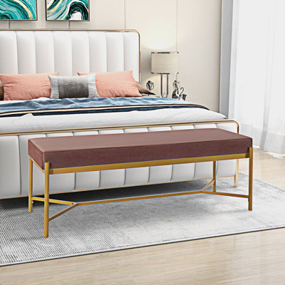 Eudora Velvet Upholstered Storage Bench