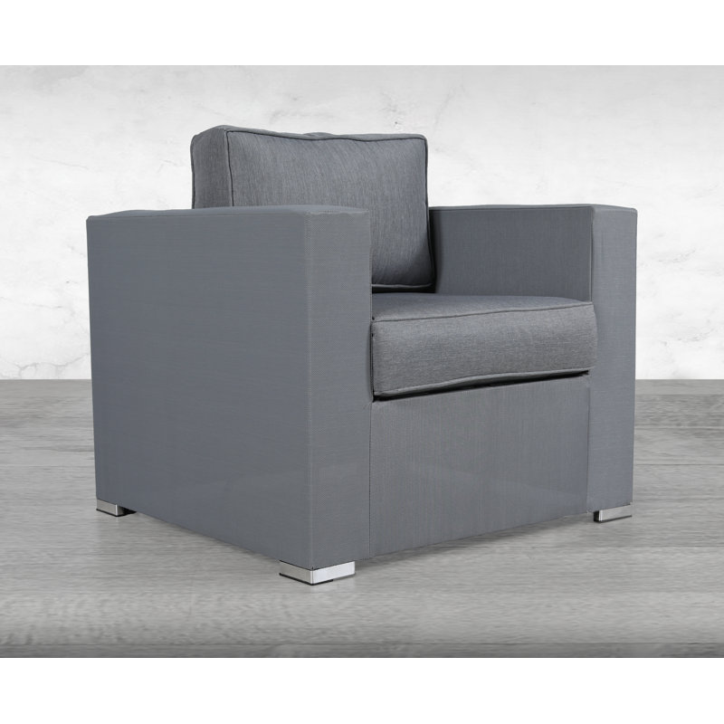 Chaise de patio avec coussins Frisbee