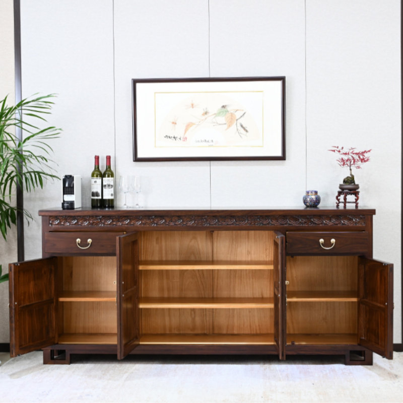 Large-Capacity Solid Wood Sideboard