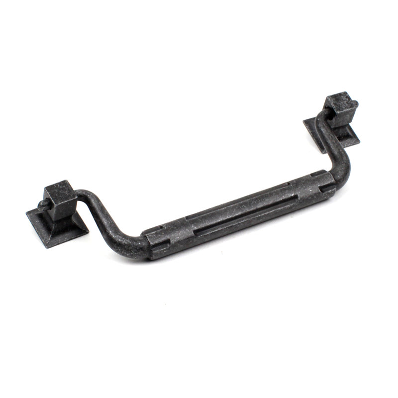 Poignée de chute 5 1/16" au dessous de zinc moulé Medieval, Étain Vibra