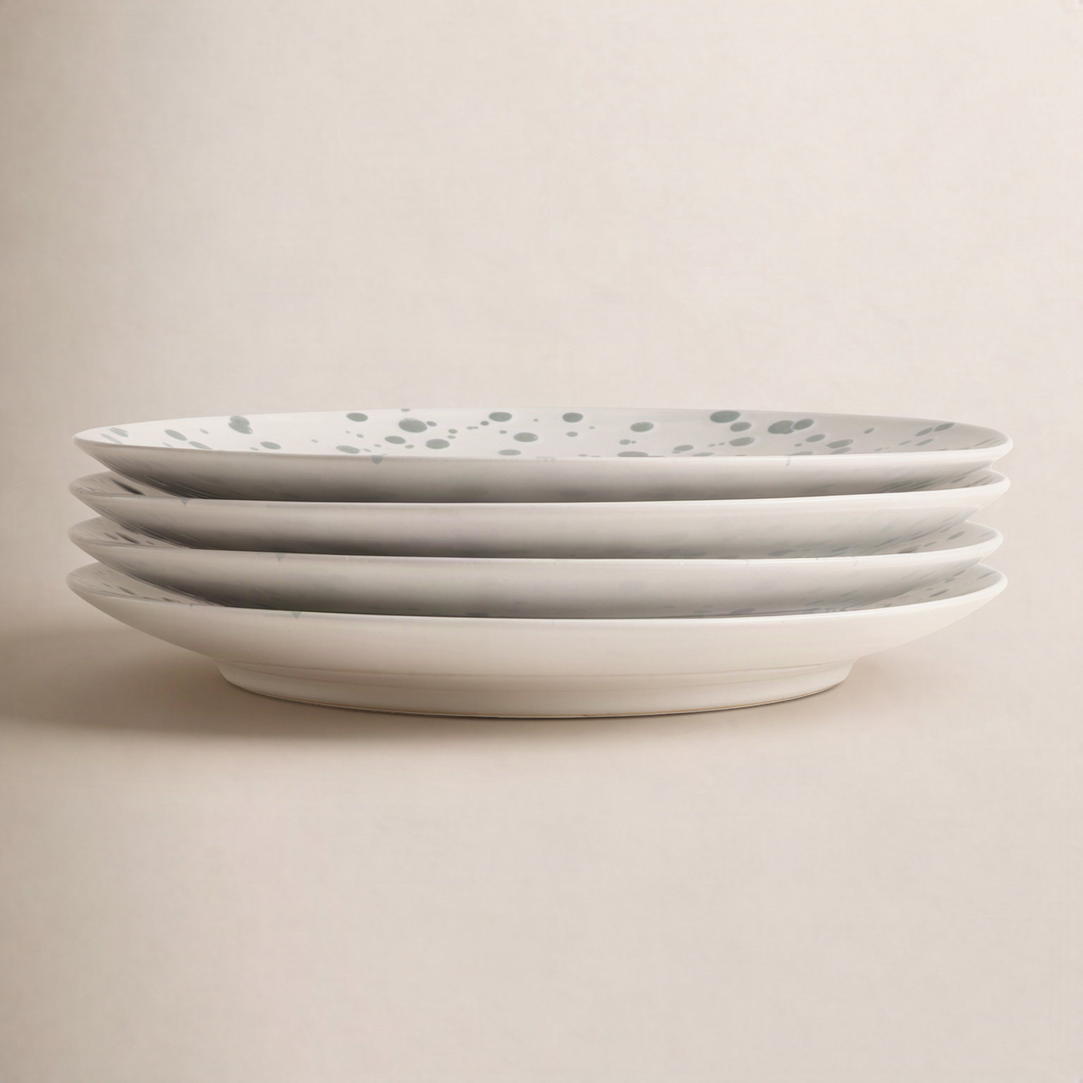 Splatter 11" Dinner Plate, Green