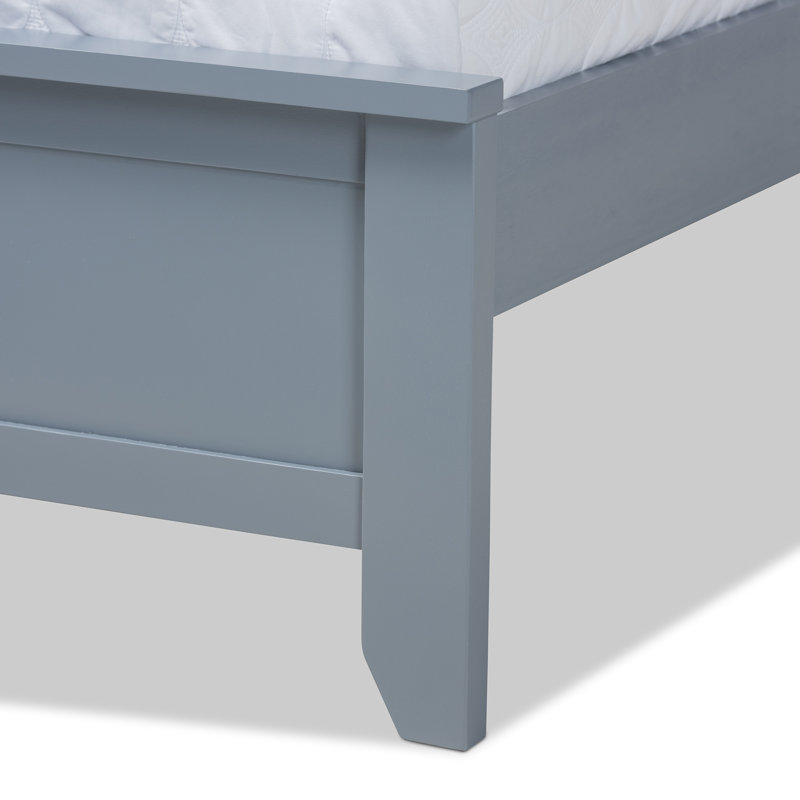 Aajah Solid Wood Platform Bed, Queen