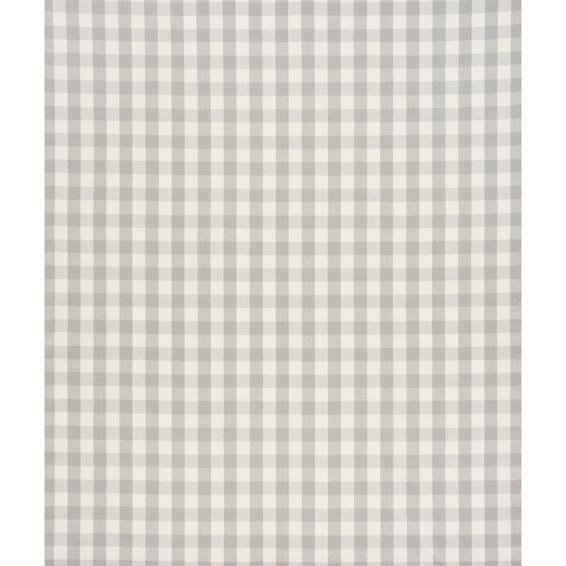 Camden Cotton Check Fabric, Gray
