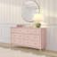 Commode 7 tiroirs Charlotte, rose fleur-1755963258