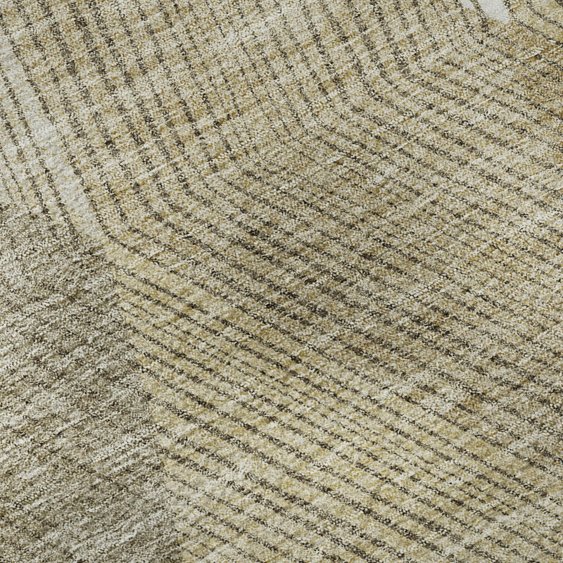 Premium Machine Washable Prisco Wheat Rug, Rectangle 5' x 7'6"