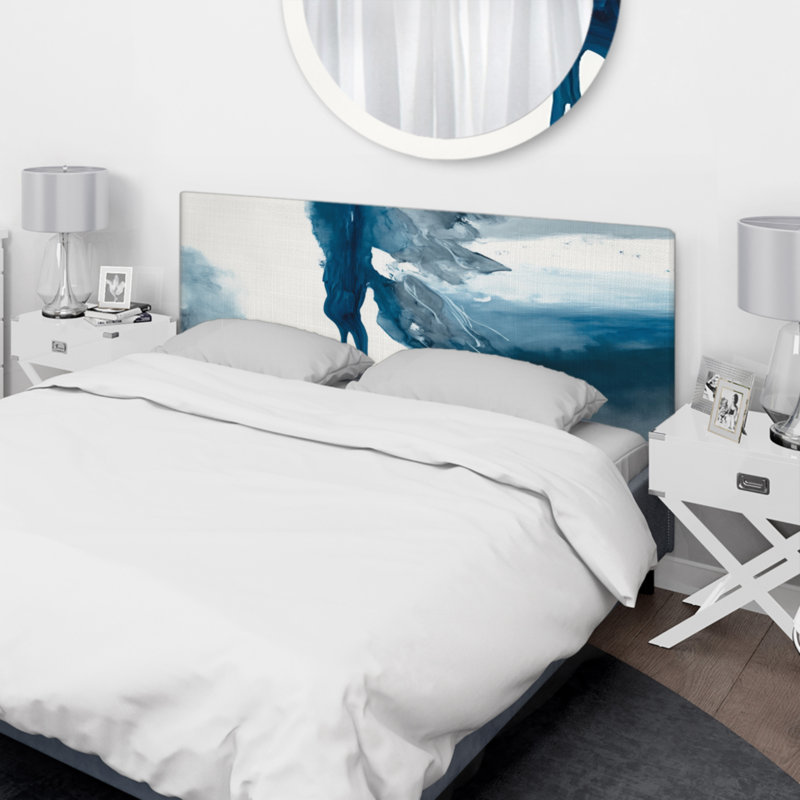 Jovaughn - Abstract Liquid Ink Upholstery Panel Headboard, Grand