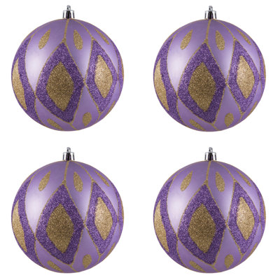 Ornement boule de diamant pailleté mat