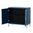 Donvan dining cabinet, storage credenza, sideboards and buffets with Solid Wood Veneer and Metal Leg Frame-867325266