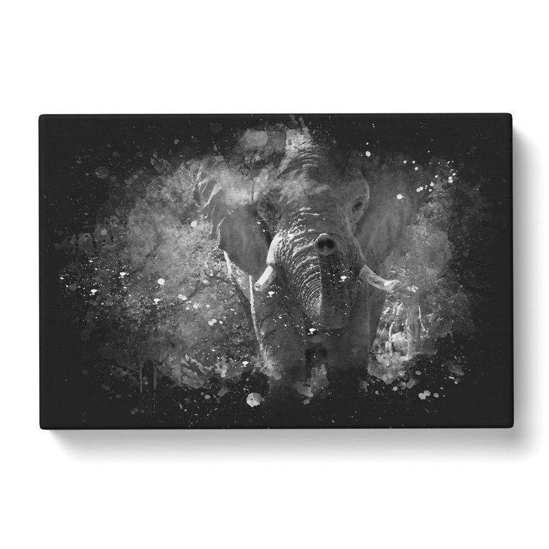 The Majestic Elephant - Wrapped Canvas Painting Print, 60cm H x 91cm W x 3cm D