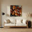 «Botanical Sycamore Leaves», art mural en métal noir-556017109