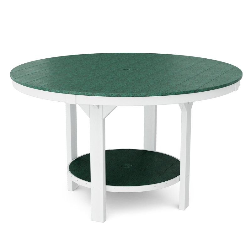 Heritage 60" Pub Table, Turf Green/White