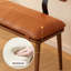 Banc rembourré brun