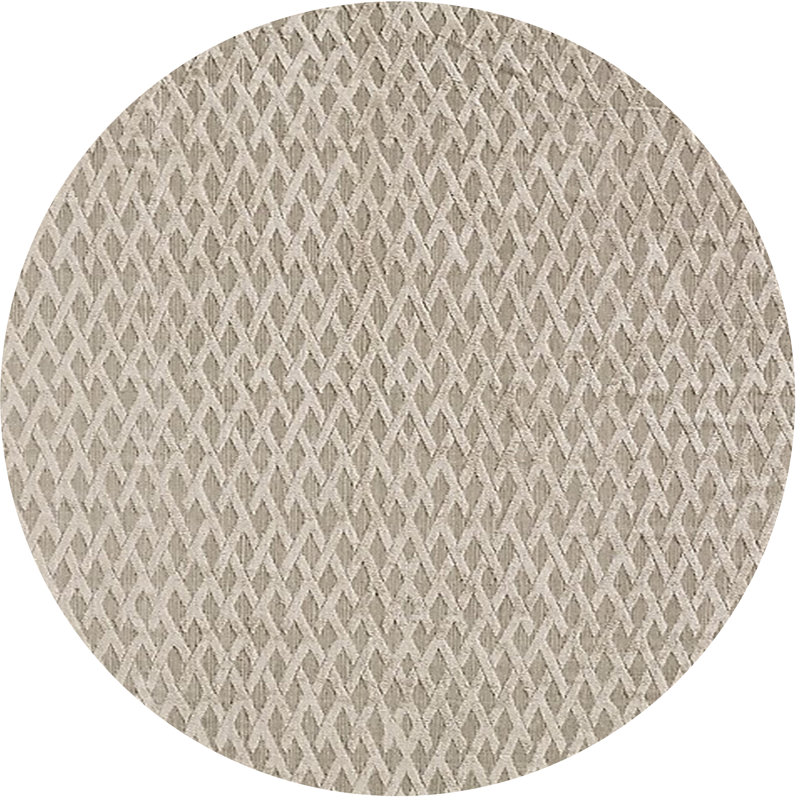 Tapis gris à motif géométrique Brixton, Rond 6 pi